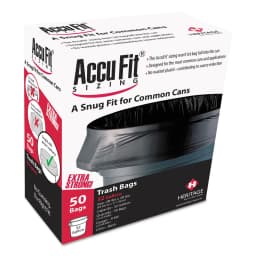 Reprime Can Liners 44gal 0.9mil Black 37" x 50" 50/Box H7450TKRC1 - Thumbnail 1