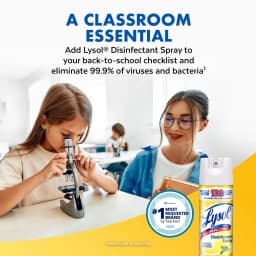 Lysol Disinfectant Spray, Sanitizing and Antibacterial Spray, Deodorizer, Lemon Breeze, 19 oz - Thumbnail 9