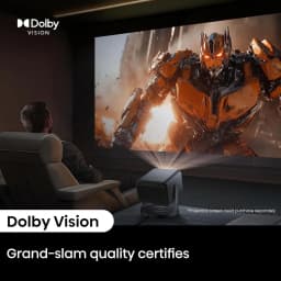 Restored Hisense C2 Laser Mini Projector, 65-300", Gimbal Design, 4K, Triple Color Laser, 110% BT.2020 - Thumbnail 6