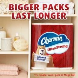 Charmin Ultra Strong Toilet Paper 24 Mega Rolls, 220 Sheets Per Roll - Thumbnail 3