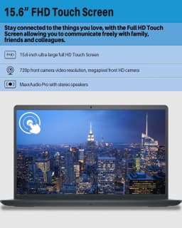 Dell Inspiron 15 Business Laptop, 15.6" FHD Touchscreen Display, AMD Ryzen 5 7530U(>i7-1255U), 16GB RAM, 1TB SSD - Thumbnail 4