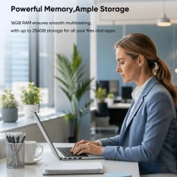 15.6" 1080p Laptop, Intel Pentium Gold 6500Y up to 3.4GHz 16GB RAM 256GB SSD, Slim Portable for Everyday Use, Home - Thumbnail 7