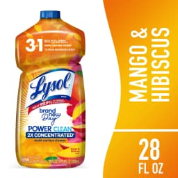 Lysol All Purpose Cleaner, Multi-Surface Disinfectant Floor Cleaner for Mopping Solution, for Bathroom & Kitchen, Mango & Hibiscus, 28 fl oz - Thumbnail 1