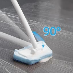 Hovilon Bathtub Scrubber with Long Handle，23'' Tub Tile Scrubber Brush Non Scratch Cleaning Brush Replaceable Scouring Pad for Shower Floor Wall Sink - Thumbnail 5