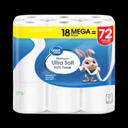 Great Value Ultra Soft Toilet Paper, 18 Mega Rolls, Compare to Charmin® Ultra Soft™ - Thumbnail 5