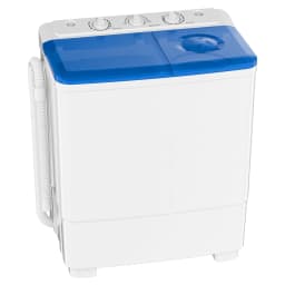 Auertech Portable Washing Machine, 20lbs Twin Tub Washer with Drain Pump Mini Compact Semi-Automatic Washer Spinner - Thumbnail 1