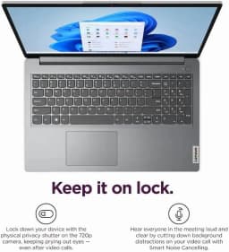 Lenovo Ideapad 1i 15.6" Full HD Laptop, Intel Core i5-1335U (Beats i7-1255U) 13th Gen, 16GB RAM, 1TB SSD - Thumbnail 6