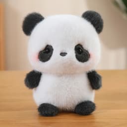 YiJuHui 1pcs Plush Panda Stuffed Animal Ultra Soft Realistic Toy for Sleep Anxiety Relief Stress Comfort Cuddly Companion Gift - Thumbnail 5