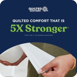 Quilted Northern Ultra Soft & Strong 2-Ply Toilet Paper, 6 Mega Rolls, 295 Sheets per Roll - Thumbnail 3