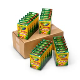Crayola Crayons Bulk, Classroom Supplies for Teachers, 24 Crayon Packs with 24 Assorted Colors - Thumbnail 1