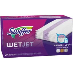 Swiffer 08443 WetJet 11.3 in. x 5.4 in. System Cloth Refills - White (24-Piece/Box, 4 Boxes/Carton) - Thumbnail 4