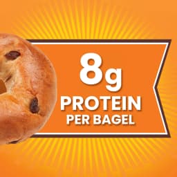 Thomas' Cinnamon Raisin Bagels, 6 count, 8g Protein, Kosher Bagels, 18 oz Bag - Thumbnail 2