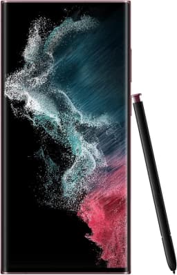 Restored Samsung Galaxy S22 Ultra 5G SM-S908U 128GB Burgundy (US Model) - Factory Unlocked Cell Phone (Refurbished) - Thumbnail 2