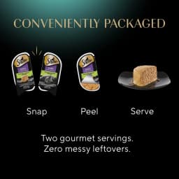 (6 pack) Sheba Wet Cat Food Pate, Roasted Turkey Entree, 2.6 oz Perfect Portions Twin Pack Tray - Thumbnail 11