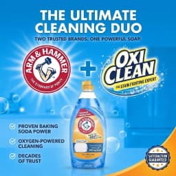 Arm & Hammer + Oxi Clean Ultra Dish Liquid Soap, Ocean Fresh, 10.1 oz - Thumbnail 4