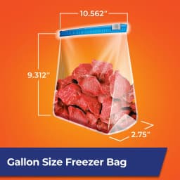 Hefty Slider Gallon Freezer Bags, 60 Count - Thumbnail 7