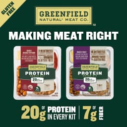 Greenfield Natural* Meat Co. Smoked Turkey Protein Snack Kit, Sliced, Tray - Thumbnail 4