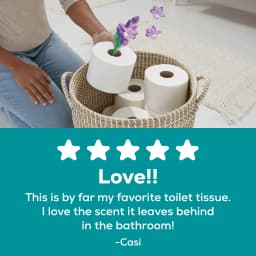 Angel Soft 2-Ply Toilet Paper, Fresh Lavender, 12 Rolls - Thumbnail 8