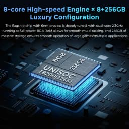 MIRO S69 Pro 5G Unlocked Phone 6.9" 120Hz Display 8GB + 256GB Storage 50MP Camera 5000mAh Battery Android 15 Dual SIM - Thumbnail 3