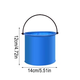JGJJUGN Foldable Travel Bucket Portable Water Container Collapsible Multi-Functional Bucket for Camping Hiking Fishing Washing - Thumbnail 8