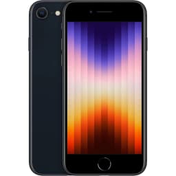 Pre-Owned Fully Unlocked (GSM & CDMA), No Plan-Unlocked Device Apple iPhone SE (3rd Gen) Cell Phone 64GB 4.7" 5G Midnight - Thumbnail 1