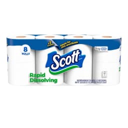 Scott Rapid-Dissolving Toilet Paper for RVs & Boats, 8 Double Rolls - Thumbnail 9
