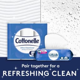 Cottonelle Ultra CleanCare Strong Toilet Paper, 6 Mega Rolls - Thumbnail 4