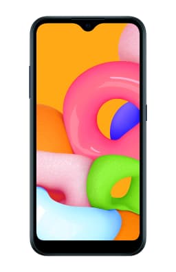Total Wireless Samsung Galaxy A01, 16GB, Black - Prepaid Smartphone - Thumbnail 1