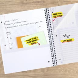 Five Star 1 Subject Wide Ruled Notebook Plus Study App, 8" x 10.5", Pastel Butterfly, Poly, Spiral, 80 Sheets - Thumbnail 2