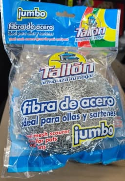PURELY- Lot/3 Pcs Tallon Jumbo Steel Mesh Scourer Great For Pots And Pans - Thumbnail 3