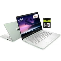 HP 14" Student-Laptop, Intel Processor N150(Up to 3.6GHz) 8GB RAM 192GB Storage(128GB UFC + 64GB Ghost Manta SD Card) - Thumbnail 1