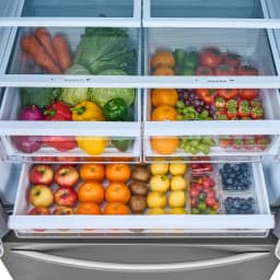 Kenmore French Door Refrigerator 26.6 cu ft with Bottom Freezer Drawer, Internal Water Dispenser, Ice Maker, Stainless Steel - Thumbnail 6