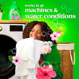 Gain Laundry Detergent Liquid, Now with Odor Defense, Happy Hibiscus Scent, 81 fl oz, 61 Loads - Thumbnail 9