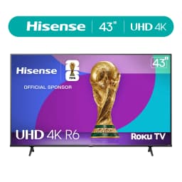 Hisense 43\" Class 4K UHD LED LCD Smart Roku TV HDR R6 Series 43R6E3 - Thumbnail 1