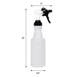 Stout Stuff Plastic Wide Mouth Empty Spray Bottle, Holds 32oz - Thumbnail 2