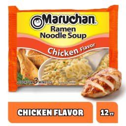 Maruchan Ramen Noodle Soup, Chicken Flavor Instant Noodles, 3 oz, pack - Thumbnail 2