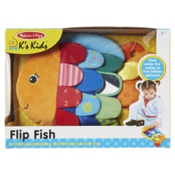 Melissa & Doug Flip Fish Soft Baby Toy Sensory Tummy Time Toys, Soft Fabric Toy For Babies, Infants - Thumbnail 3