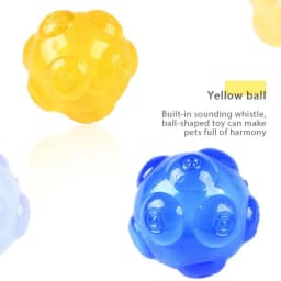 Pet Sounding Toy Elastic Ball Golden Retriever Puppy Molar Bite Resistant Tooth Toy - Thumbnail 2