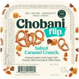 Chobani Flip Low-Fat Greek Yogurt, Salted Caramel Crunch 4.5 oz - Thumbnail 6