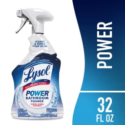Lysol Power Foaming Bathroom Cleaner, Multipurpose Cleaner & Disinfectant Spray, Household Cleaning Supplies, for Bathtub, Tile, Sink & Shower, Zero - Thumbnail 1