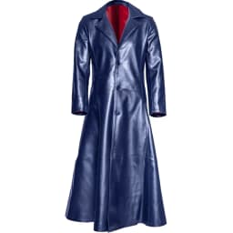 Patlollav Mens Gothic Long Coat Leather Coat Faux Leather Jacket Jackets S-5XL - Thumbnail 1