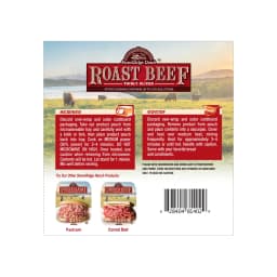 StoneRidge Ranch Thinly Sliced Roast Beef - 14oz USDA-Inspected Beef - Fully Cooked - Thumbnail 1