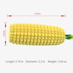 LosFong Ultra-Durable Dog Chew Toys for Aggressive Chewers - Indestructible Corn Cob Design with Squeaker, Tough Puppy Teething Toys for Small - Thumbnail 3