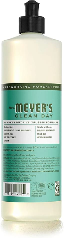 Mrs. Meyer's Liquid Dish Soap Variety, 1 Lemon Verbena, 1 Basil, 1 Honeysuckle, 1 CT - Thumbnail 7