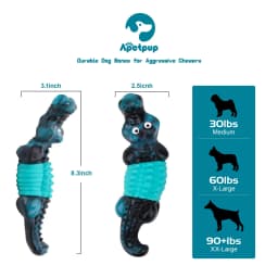 Aelflane Dog Toys for Aggressive Chewers,Indestructible Dog Toys,Durable/Tough Dog Chewing Toys for Large Breed,Blue - Thumbnail 6