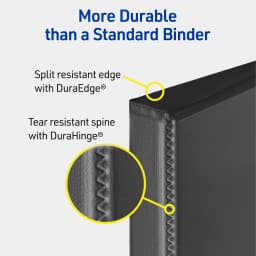 Avery Durable View 3 Ring Binders, 1.5 inch Slant Rings, 375-Sheet Capacity, DuraHinge, 2.1 inch Wide Spine, Customizable Clear Covers and Spine - Thumbnail 2