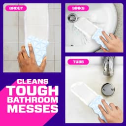 Mr. Clean Magic Eraser Sponge, Shower & Tub Cleaner, Lemon, 3 Count - Thumbnail 7