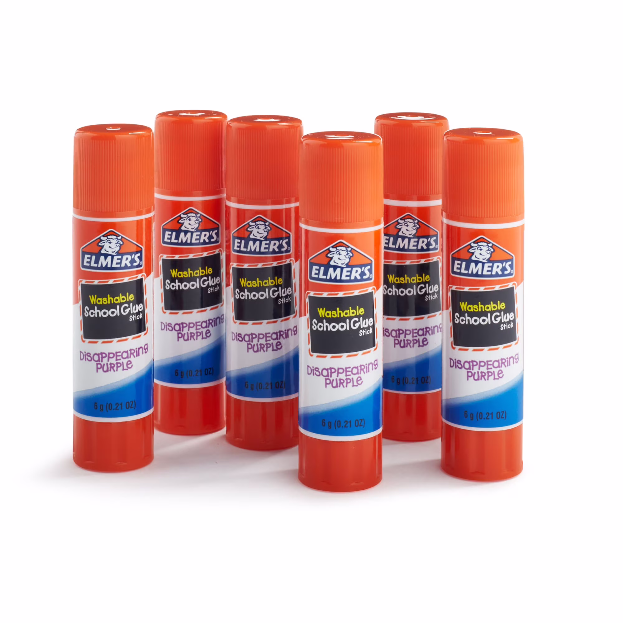 Elmer's Disappearing Purple School Glue Sticks, Washable, 0.21 Ounce Glue Sticks, 6 Count - Thumbnail 5