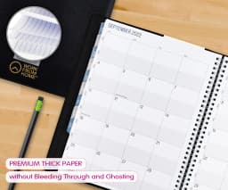 Work From Home Monthly/Weekly Planner, October 2021-December 2022, 8.25x10.25 Black - Thumbnail 3