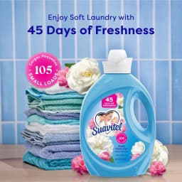 Suavitel Fabric Conditioner, Liquid Fabric Softener, 45 Days of Freshness, Field Flowers Scent, 105 fl oz - Thumbnail 2